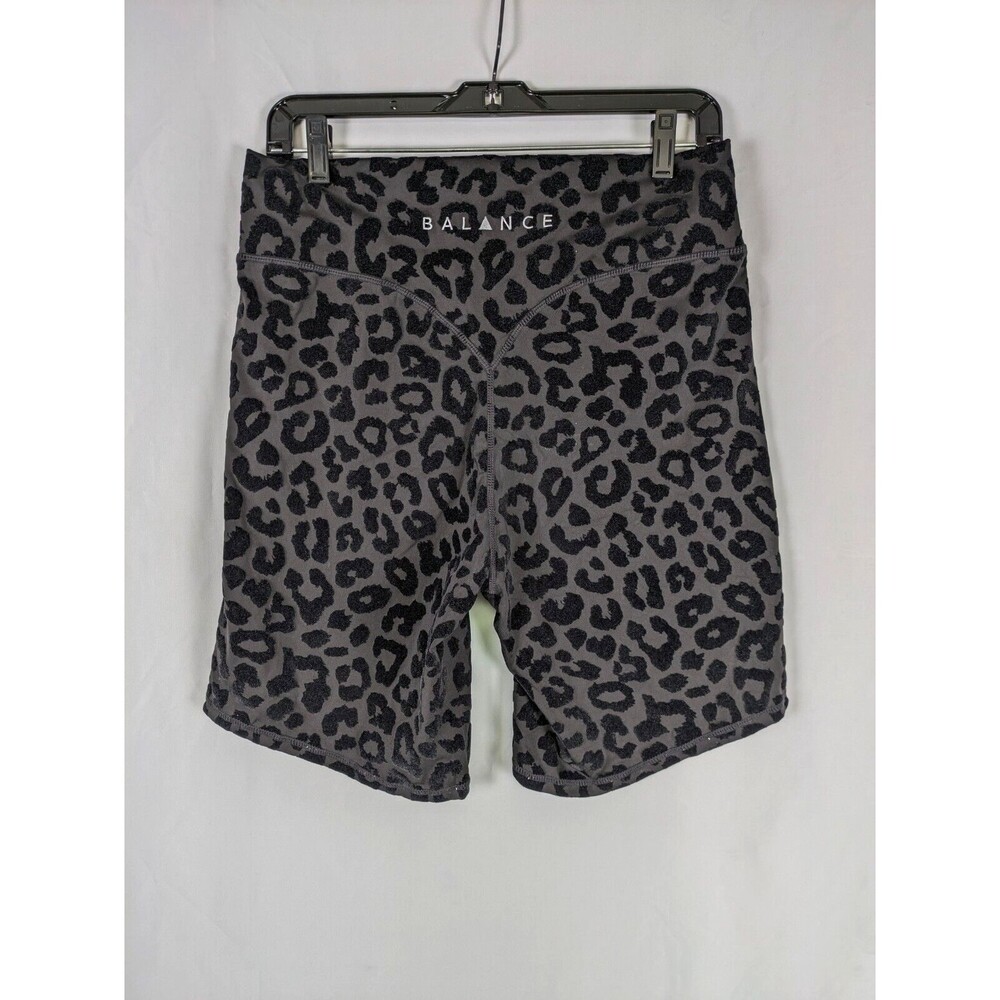 Balance Athletica Black Leopard Print Bike Shorts - Picture 5 of 9